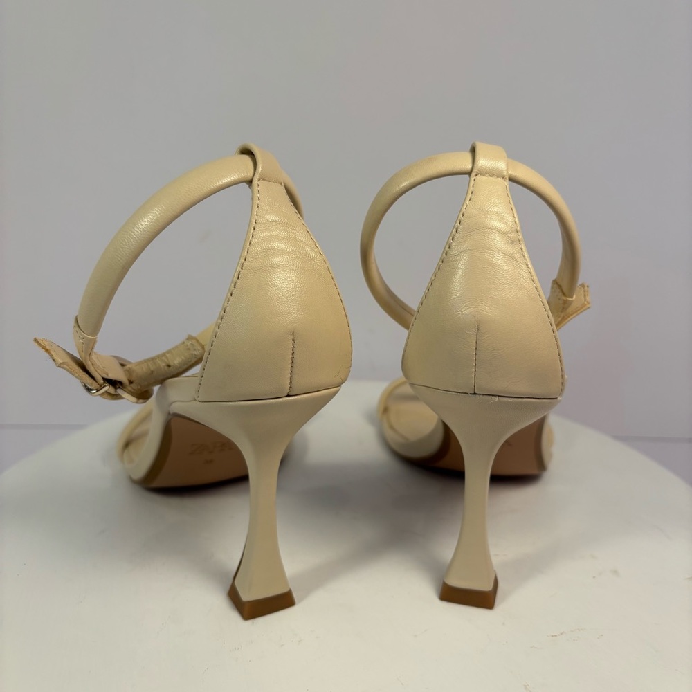 Zara Cream Heels - Picture 3 of 6